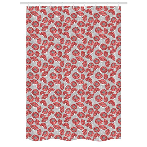 Dark Coral Grey White
