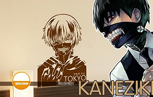 Tokyo Ghoul Anime Wall Stickers - Removable Decals for Fridge, Glass, Car & Walls - Kids Room, Bedroom & Living Room Decor - Perfect Gift for Anime Fans | Use for Home, Office & Party Decorations