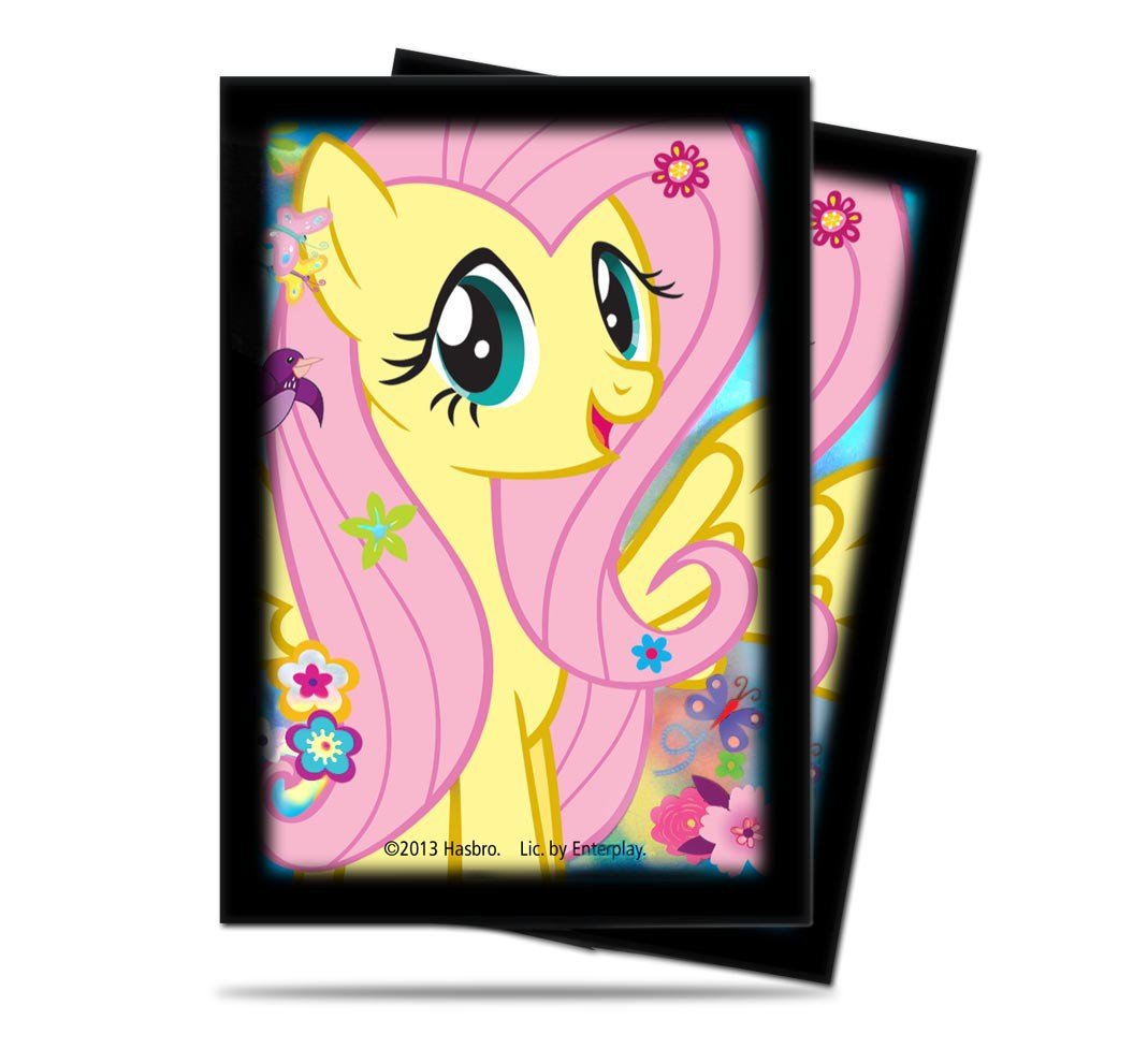 Ultra Pro My Little Pony Small Size Card Sleeves - Fluttershy Design | 60ct Matte Finish Deck Protectors for Collectible Trading Cards | Perfect for MTG, Pokemon, and Yugioh Card Games