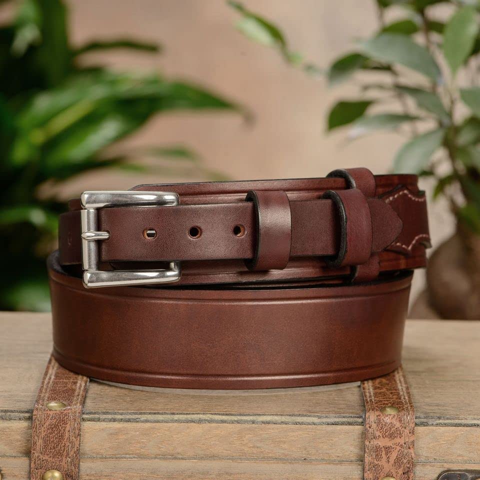 Premium Bullhide Leather Belt for Men - 1.75