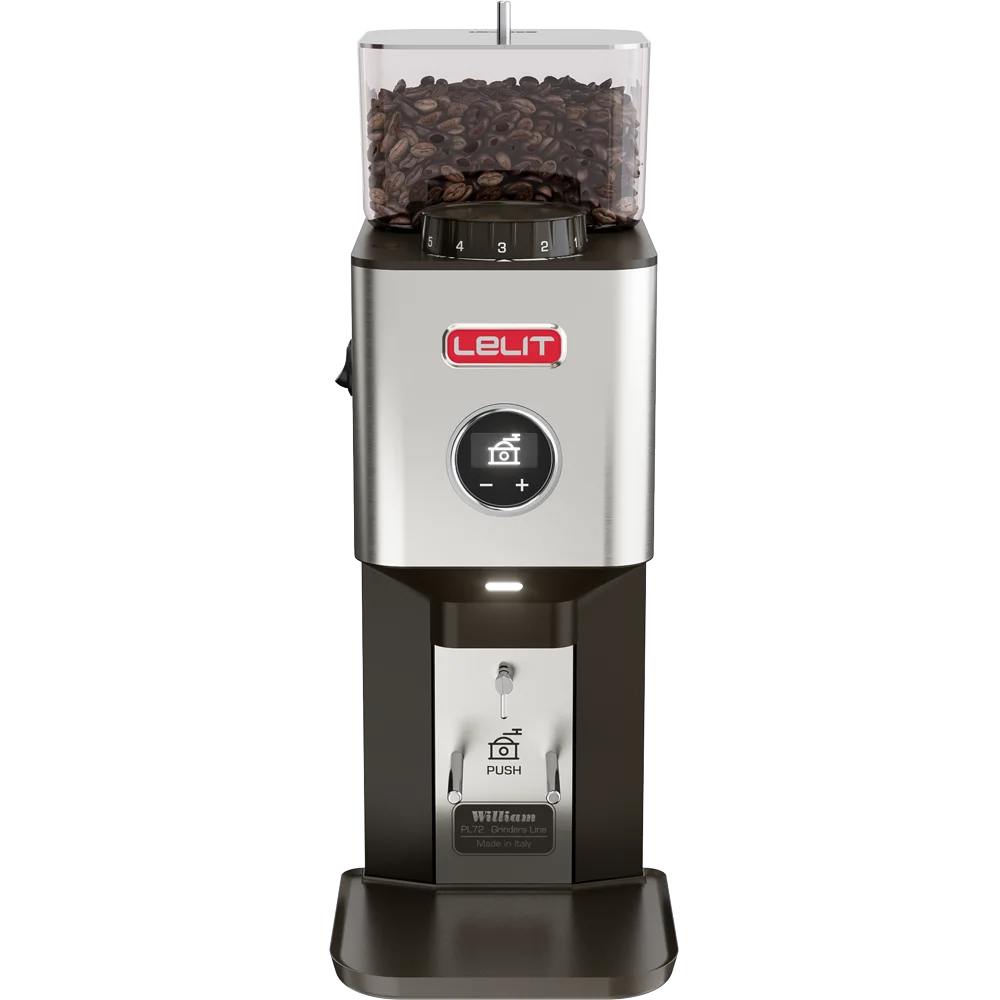 Lelit William Espresso Coffee Grinder - Professional Conical Burr Grinder for Home Baristas | Perfect for Espresso, French Press, and Pour Over Coffee Brewing