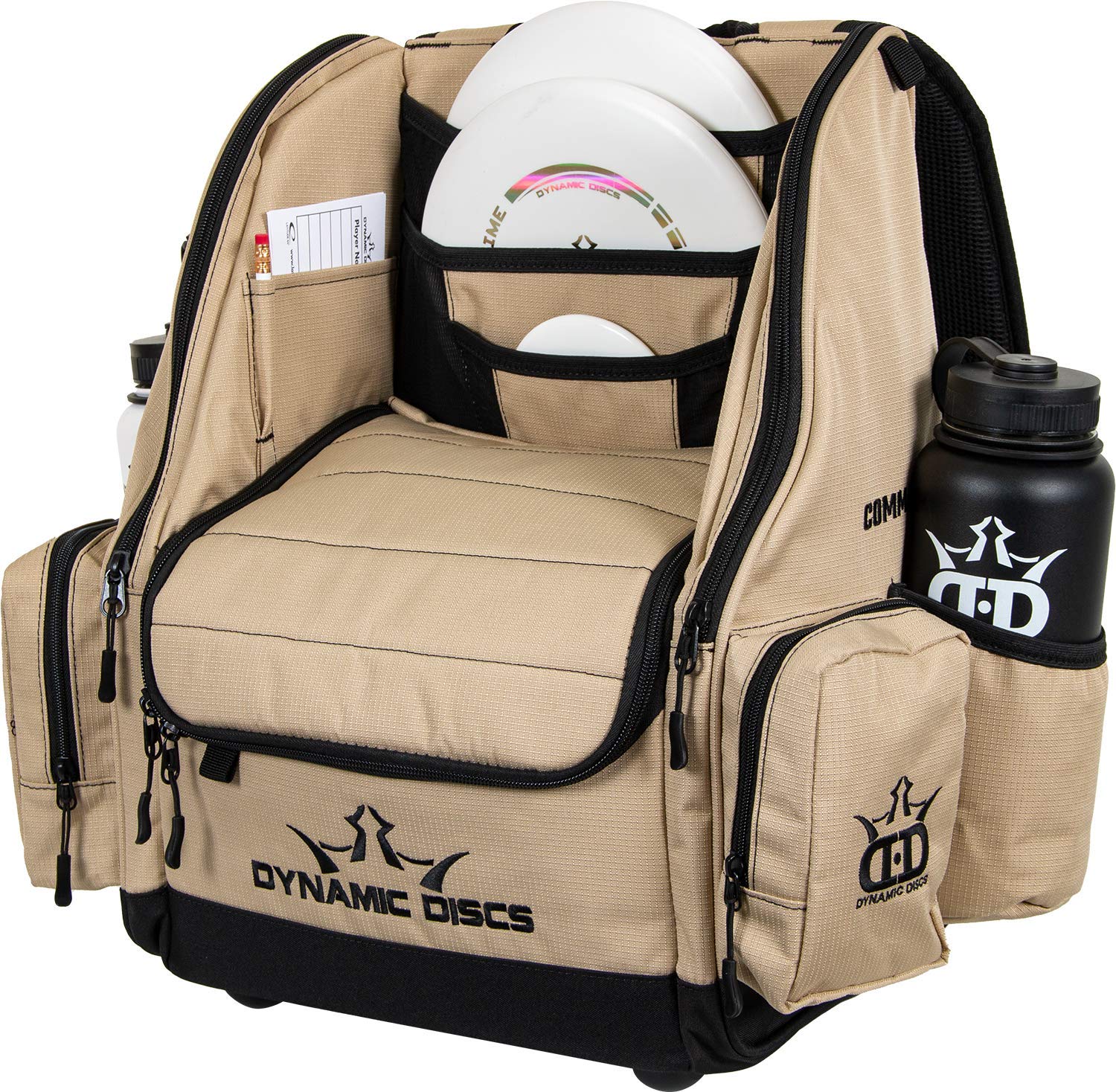 Dynamic Discs Commander Backpack - Premium 20 Disc Capacity Disc Golf Bag with 2 Deep Storage Pockets & Dual Water Bottle Holders | Perfect for Tournaments, Practice Rounds & Outdoor Disc Golf Adventures