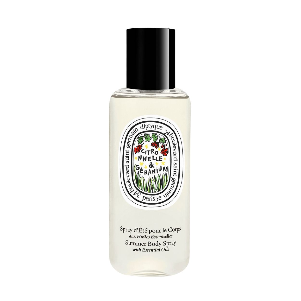Refreshing Lemongrass & Geranium Summer Body Spray with Essential Oils - Limited Edition Natural Perfume for Women & Men | Perfect for Outdoor Activities, Travel & Daily Use