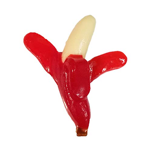 The Gummy Bear Guy (TM) | Cherry Flavor Gummy Bananas (TM) - Fun & Tasty Snacks for Kids, Parties, and Movie Nights