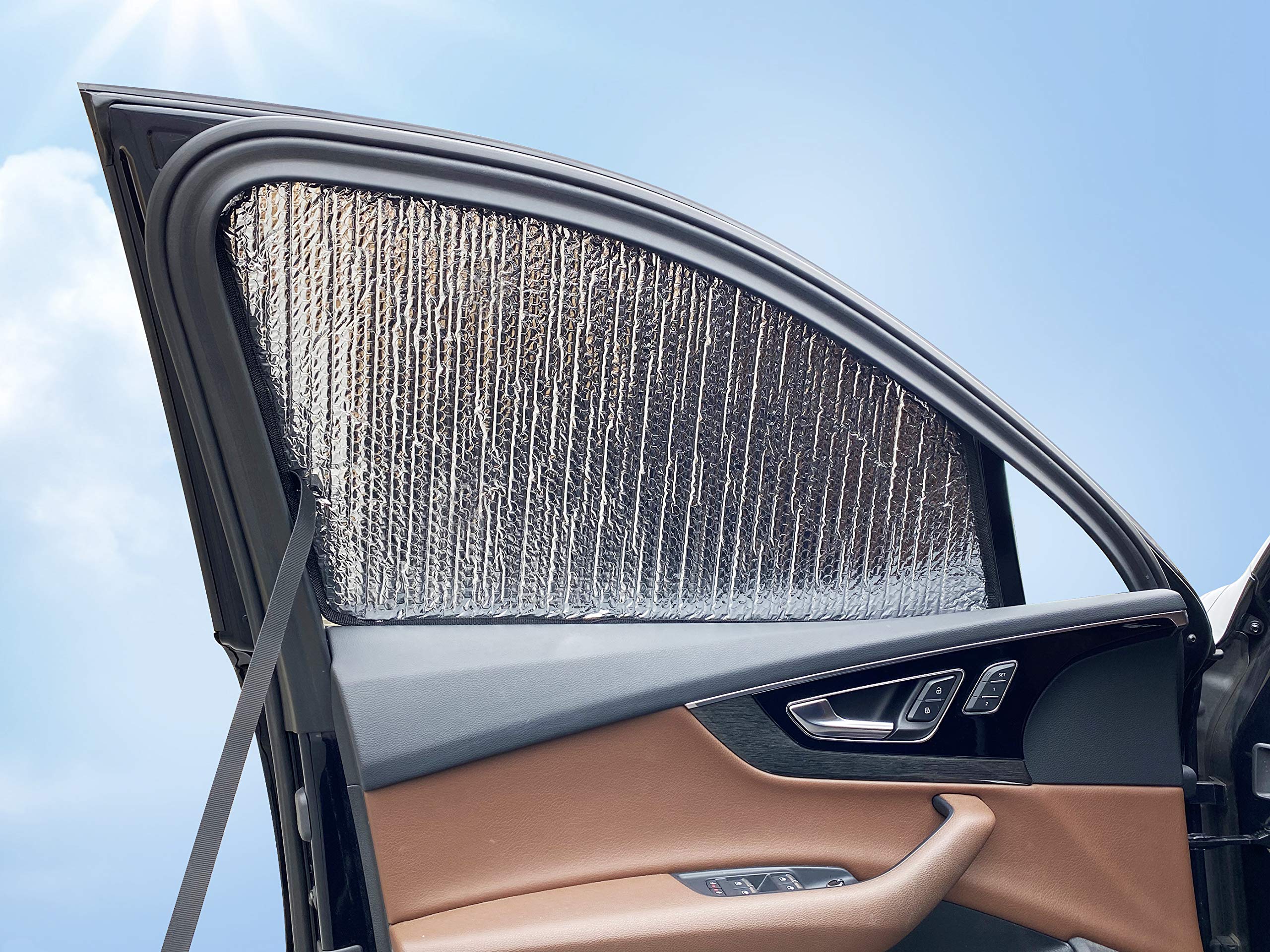 YelloPro Custom Fit Side Window Sunshade for 2013-2017 Honda Accord Coupe (LX-S/EX/EX-L/EX-L V6) - UV Protection Car Accessories Set of 2 | Perfect for Summer Driving & Parking Sun Protection (Made in USA)