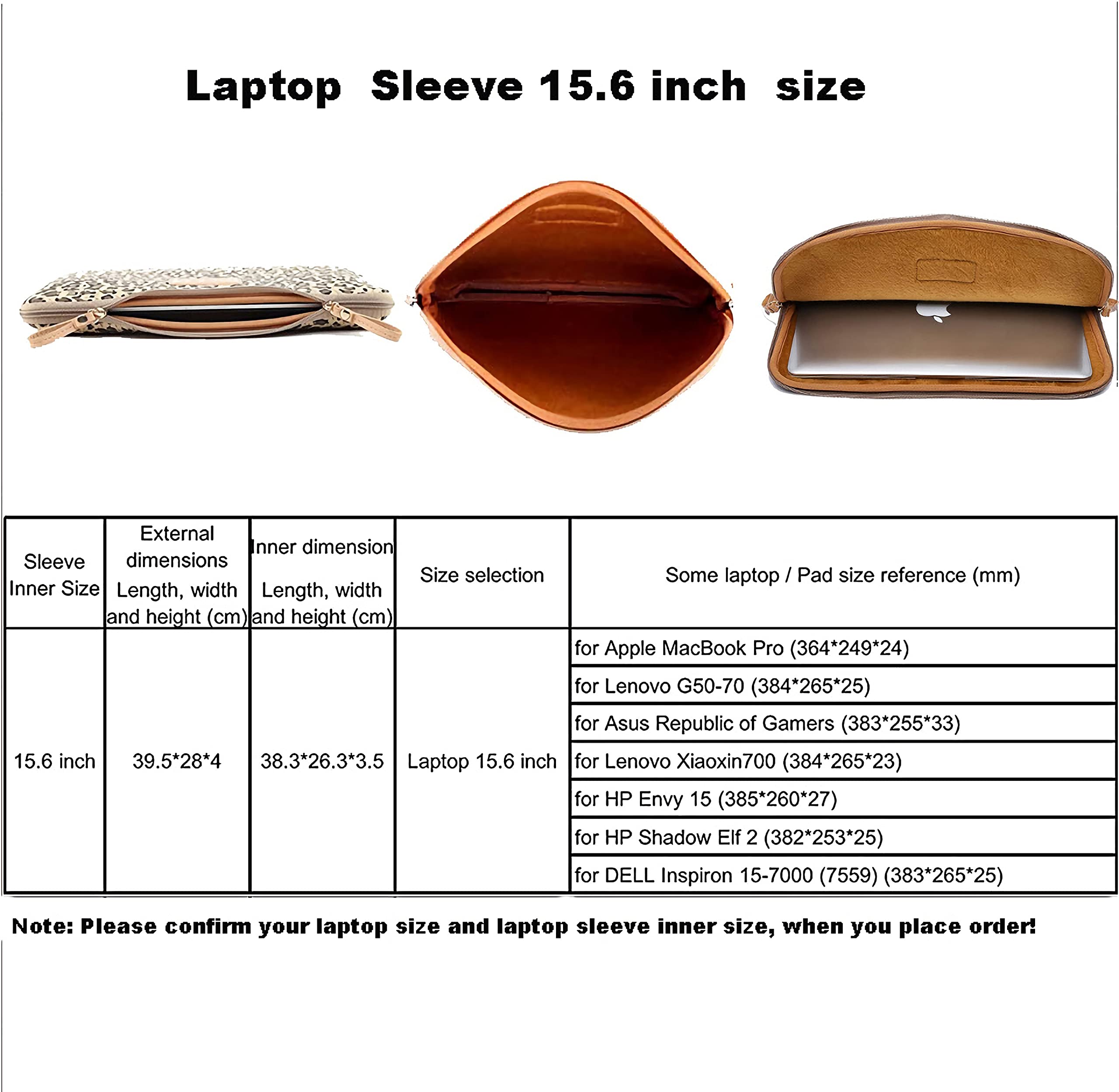 **XSKN 15.6 Inch Yellow Canvas Laptop Sleeve with Stylish Leopard Print – Compatible with MacBook Pro 16, Dell, HP, Lenovo & More – Perfect for Work, Travel & School**