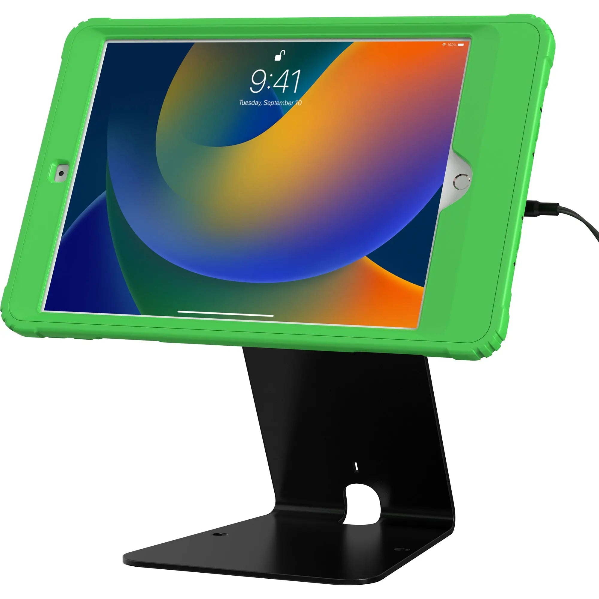 Quick Release Table Kiosk with Wireless Charging - Portable Stand for Retail Stores, Restaurants & Offices - Fast Inductive Charging Station for Phones & Tablets