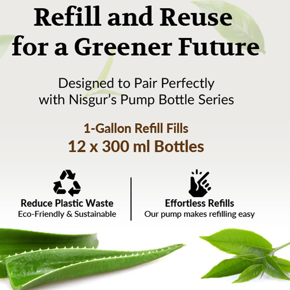 2-Pack 1 Gallon Bulk Hotel Conditioner with Pump Dispenser - Aloe Vera & Green Tea Extract Infused - Refillable for Wall-Mounted & Stand Dispensers - Perfect for Hotels, Spas, Salons & Home Use