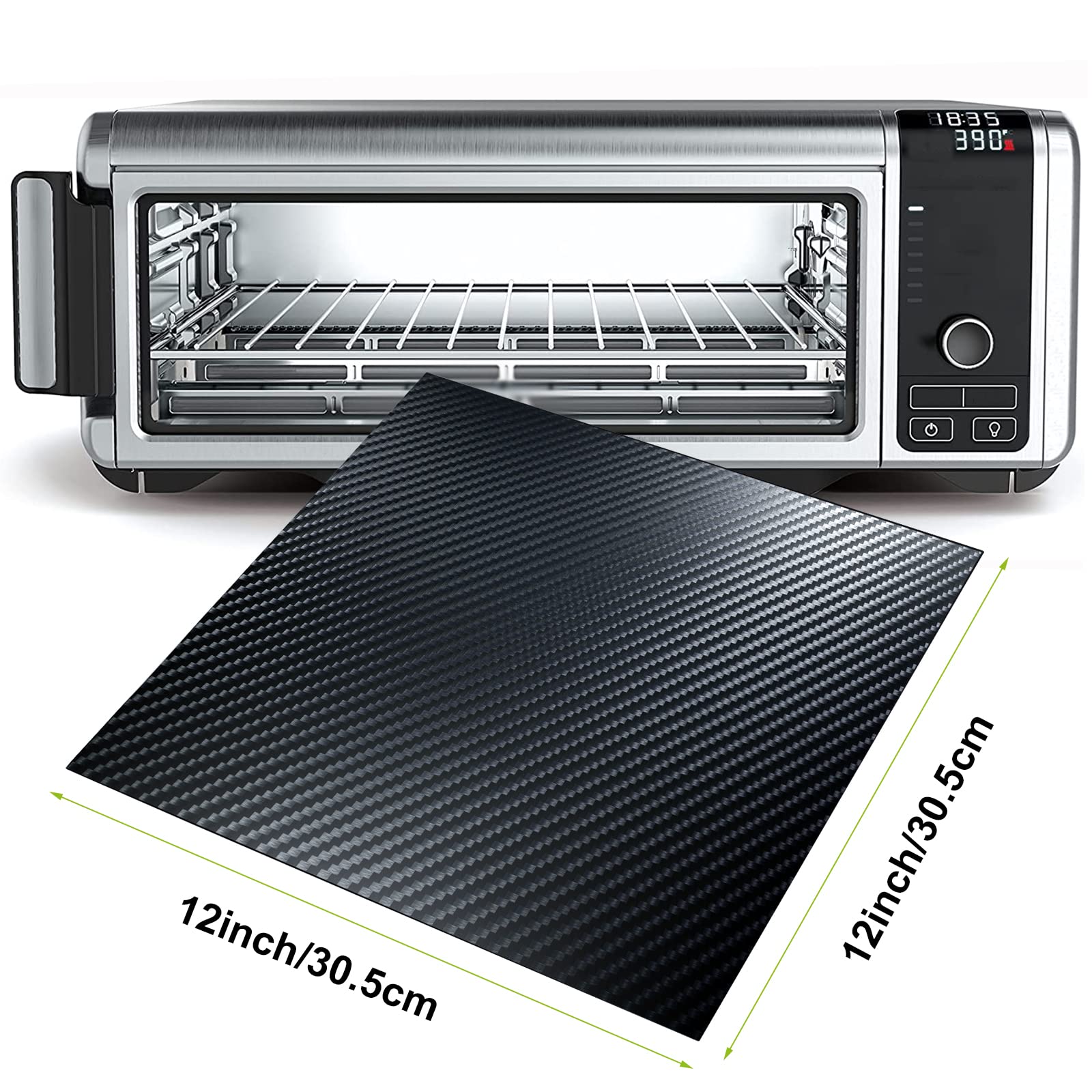 4pcs Non-Stick Air Fryer Oven Liners - Heat Resistant Baking Mats for Ninja Foodi SP101 Air Fryer Oven | Perfect for Roasting, Baking & Frying | Dishwasher Safe & Reusable