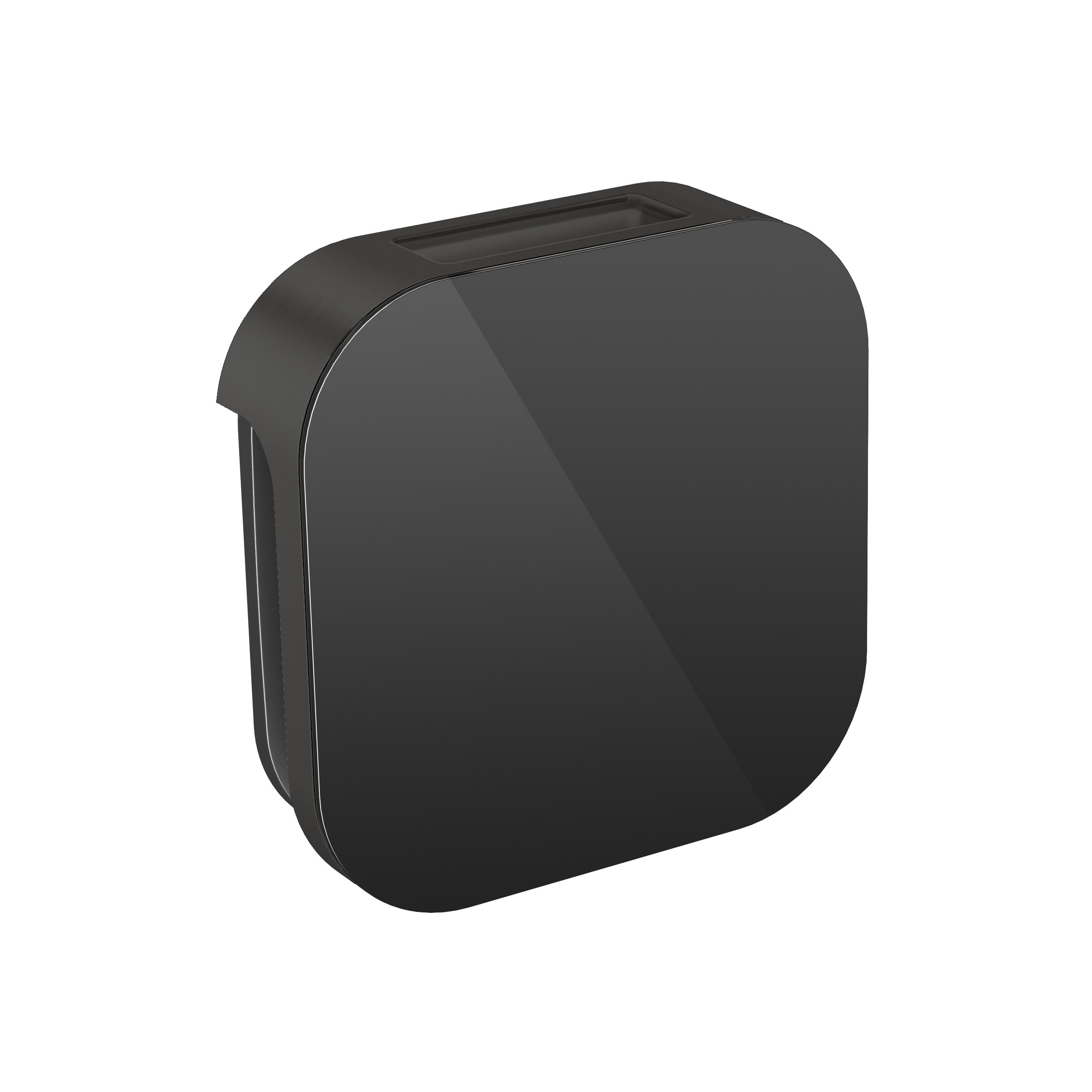Black Glass Steamhead in Matte Black - No Assembly Required - Perfect for Saunas, Steam Rooms & Home Spa Relaxation
