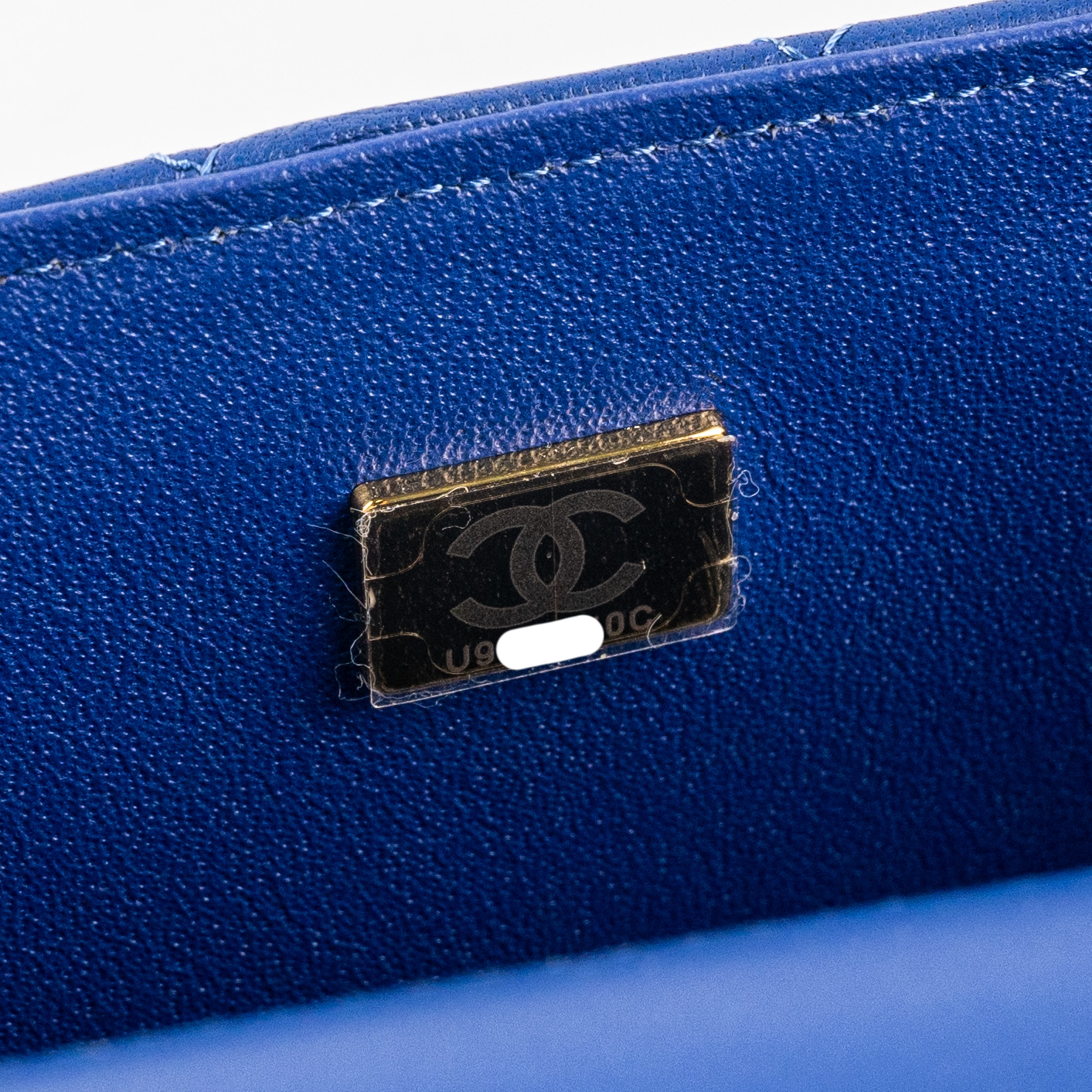 Chanel Mini Top Handle Bag in Lambskin Leather - Blue Microchip | Luxury Crossbody Purse for Women, Perfect for Parties & Evening Events