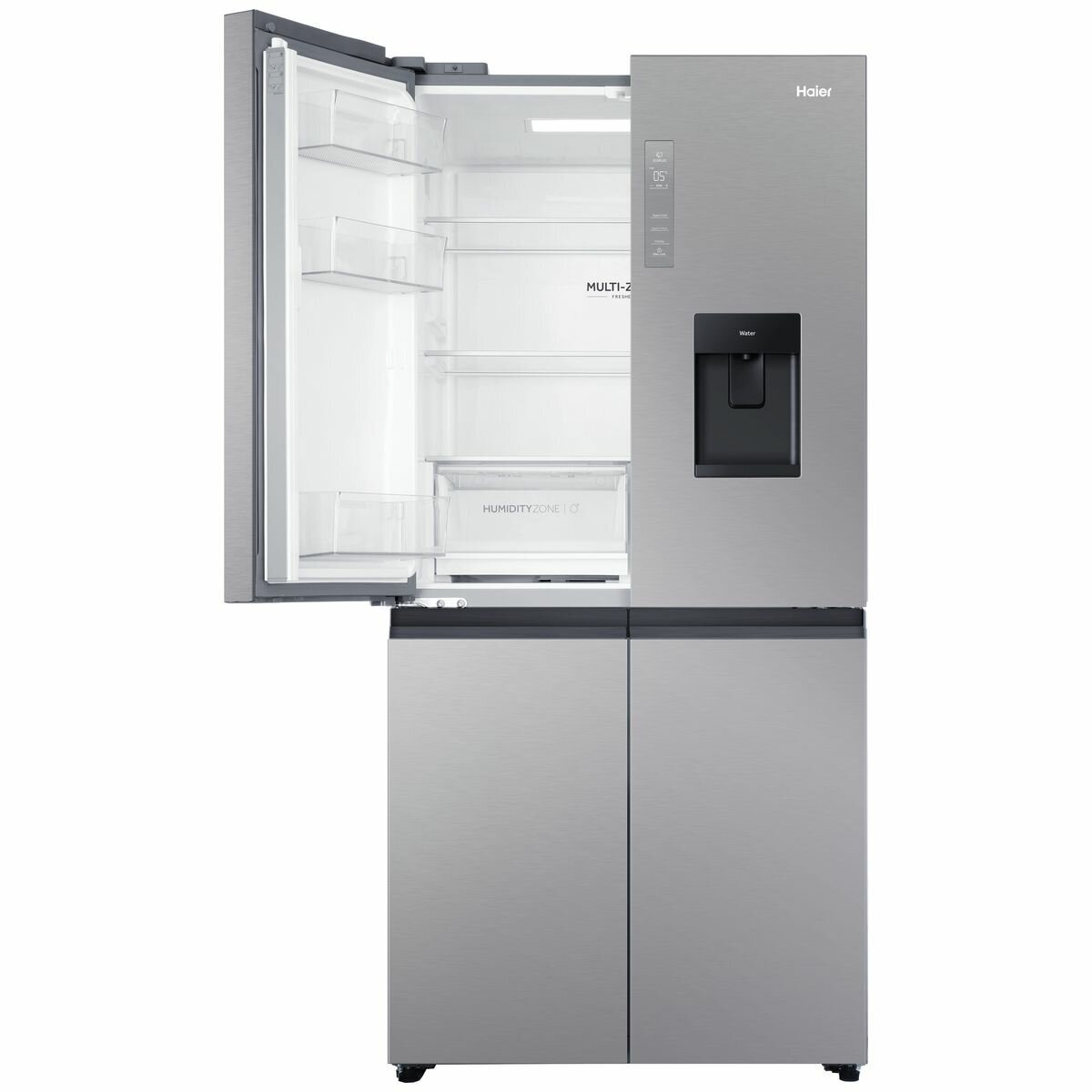 Haier 508L Quad Door Refrigerator - Stainless Steel HRF580YHS - Large Capacity French Door Fridge for Modern Kitchen | Perfect for Family Homes & Entertaining