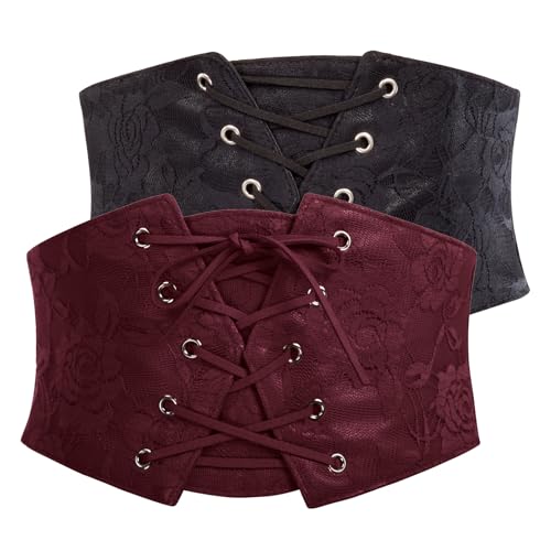 Black and Wine Red