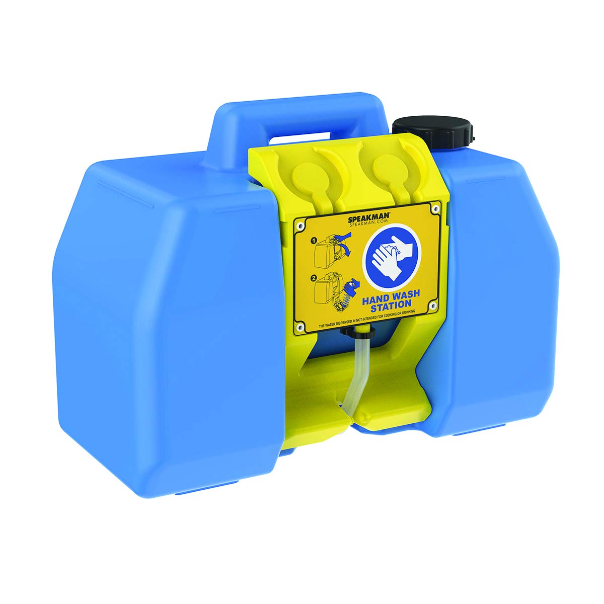 Speakman HW-4400 Portable Hand Wash Station with Soap Dispenser - Blue | Outdoor Sink for Camping, Construction Sites & Emergency Use