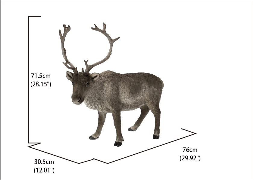 Hi-Line Gift Standing Reindeer Christmas Decor - Perfect for Holiday Home Decor, Office Desk, and Festive Party Centerpiece