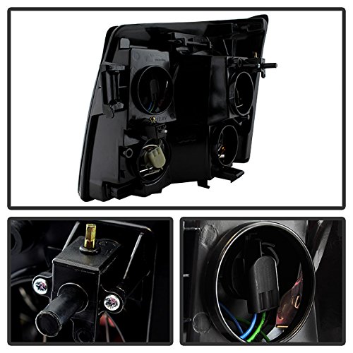 XTUNE Escalade HID Headlights - OEM Style Black Housing with Clear Lens - Perfect for Cadillac Escalade Night Driving & Off-Road Adventures