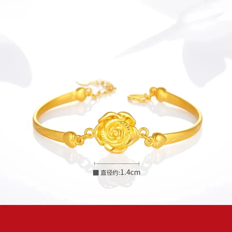 24K Pure Gold Bracelet - 999 Solid Real Gold Bangle with Butterfly Design, Classic & Trendy Jewelry for Women | Elegant Gift for Birthday, Anniversary & Special Occasions | 2023 New Collection