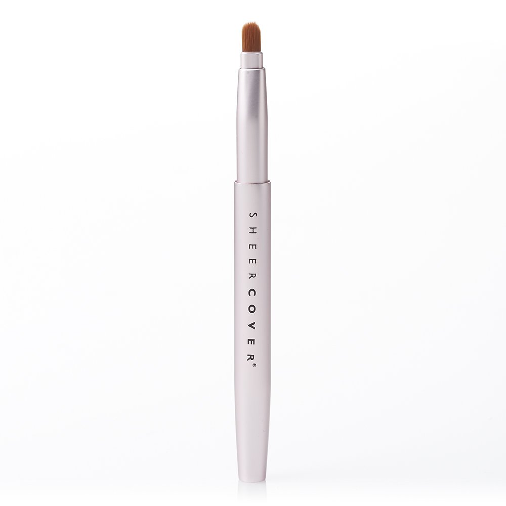 Sheer Cover Studio Ultimate 5-Piece Makeup Brush Set - Foundation Brush, Lip Brush, Concealer Brush, Contour Brush with Free Travel Case - Perfect for Professional Makeup Artists & Home Beauty Routines