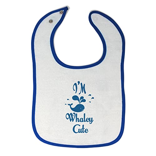 Whale-Themed Baby Bibs & Burp Cloths Set - Soft Cotton Ocean Blue Smiling Whale Design for Boys & Girls | Perfect for Feeding Time & Messy Play