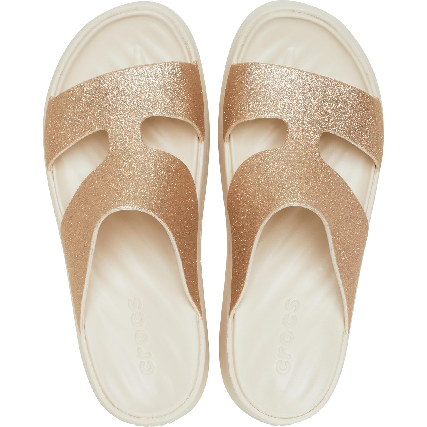 Crocs Getaway Platform H-Strap Wedge Sandals for Women - Comfortable Summer Beach Shoes for Walking, Travel & Casual Outfits