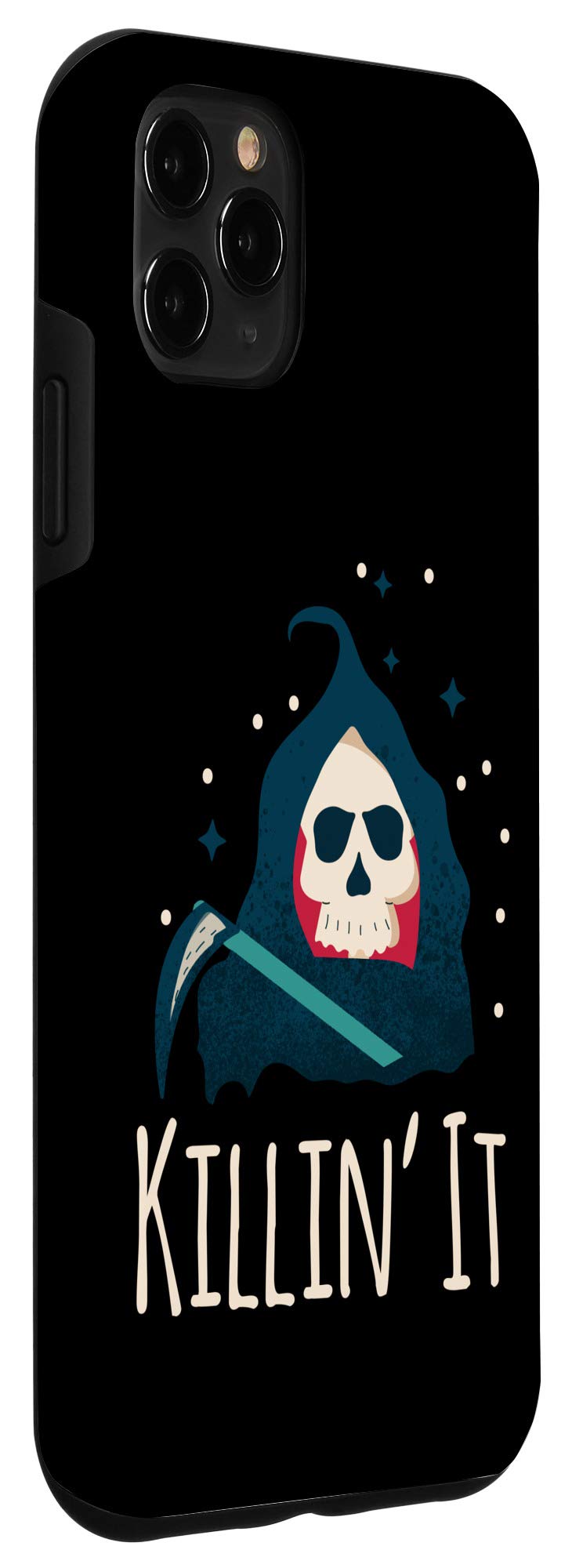 iPhone 11 Pro Max Case - Funny Skull & Reaper Design for Halloween Costume | Protective Phone Cover for Parties, Cosplay & Spooky Events