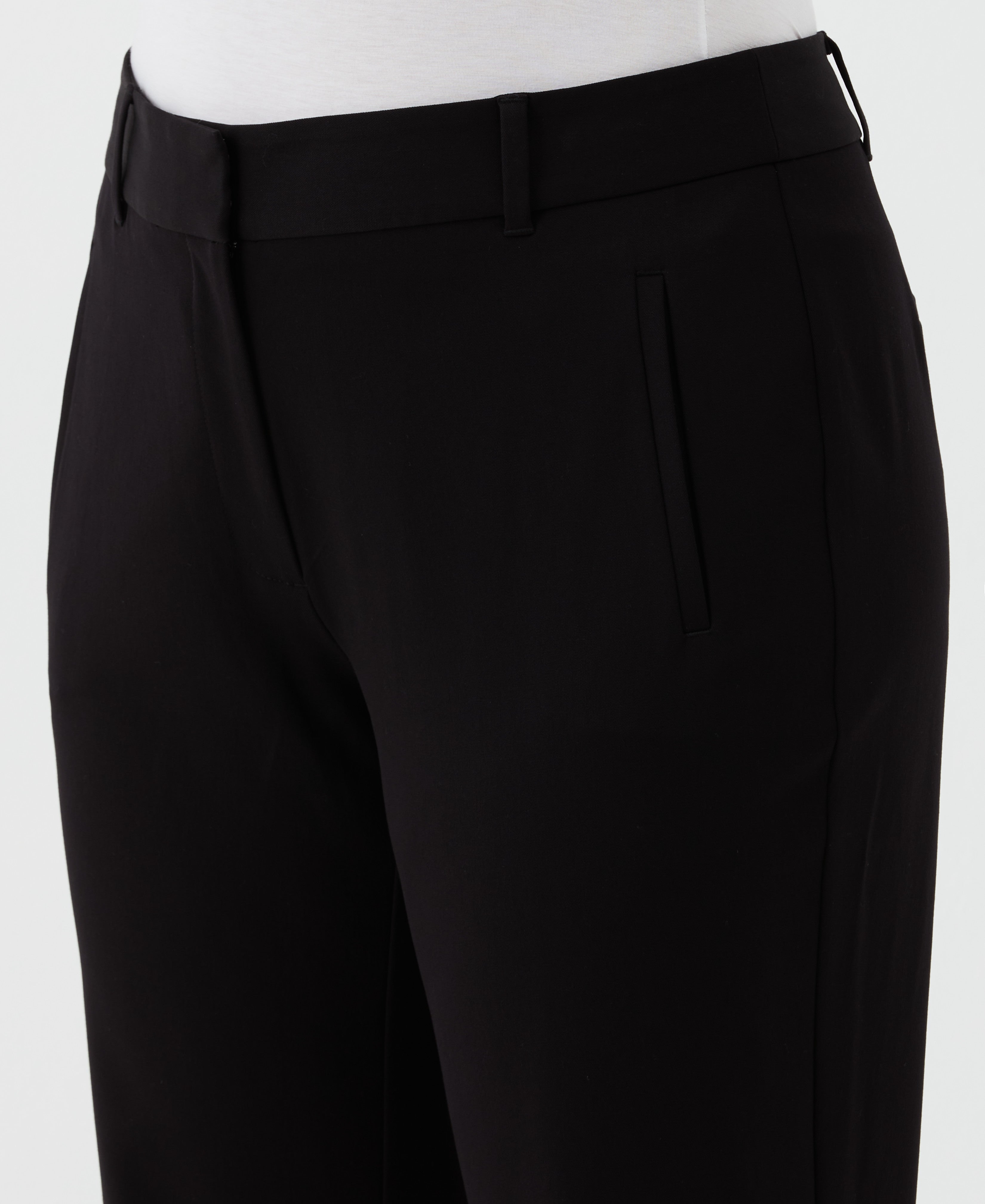 Plus Size Straight Leg Ankle Pants for Women - Comfortable Stretch Work Pants for Office & Casual Wear