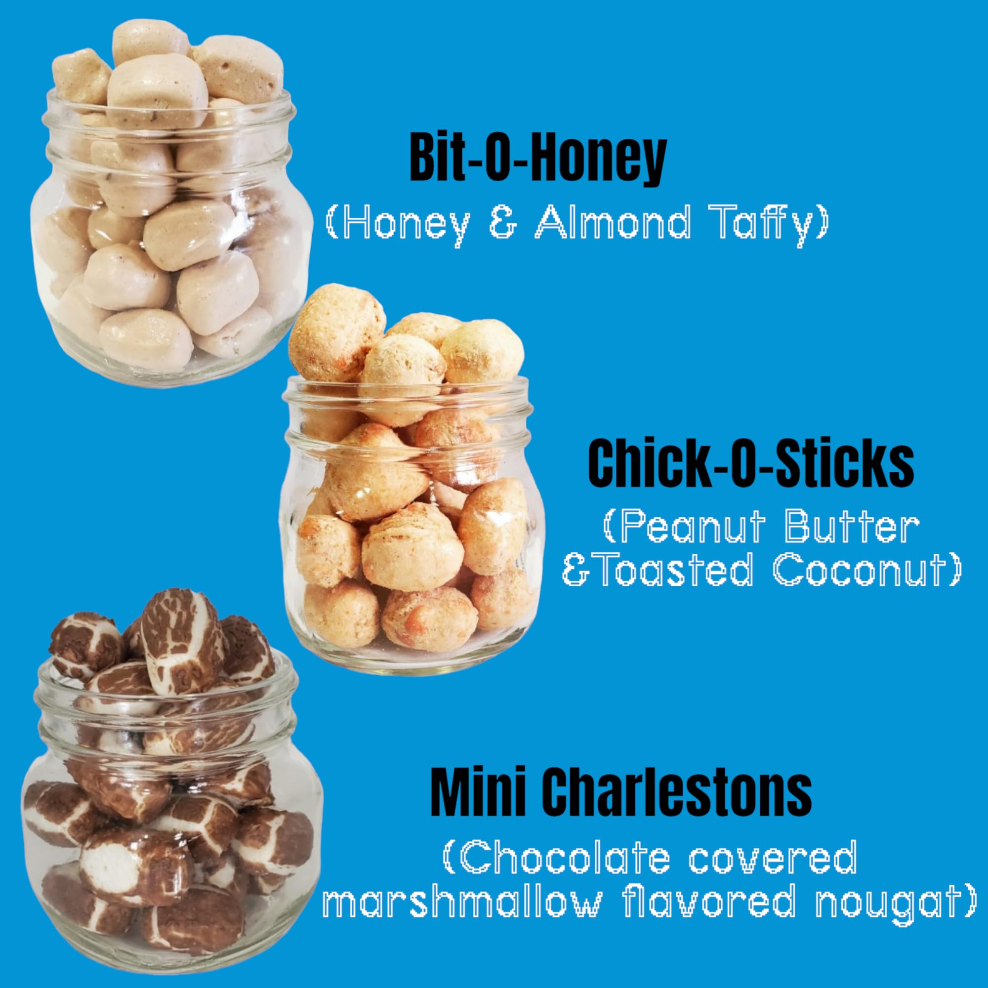 Freeze Dried Chocolate Candy Variety Pack - Assorted Freeze Dried Sweets Sampler with Bit O Honey, Charlestons & Chico Sticks - Perfect for Gifts, Parties & Snacking