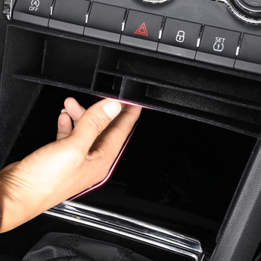 BONV 1PC ABS Car Center Console Organizer for Skoda Kodiaq - Phone, Card & Wallet Storage Box | Interior Accessories | Perfect for Road Trips & Daily Commute