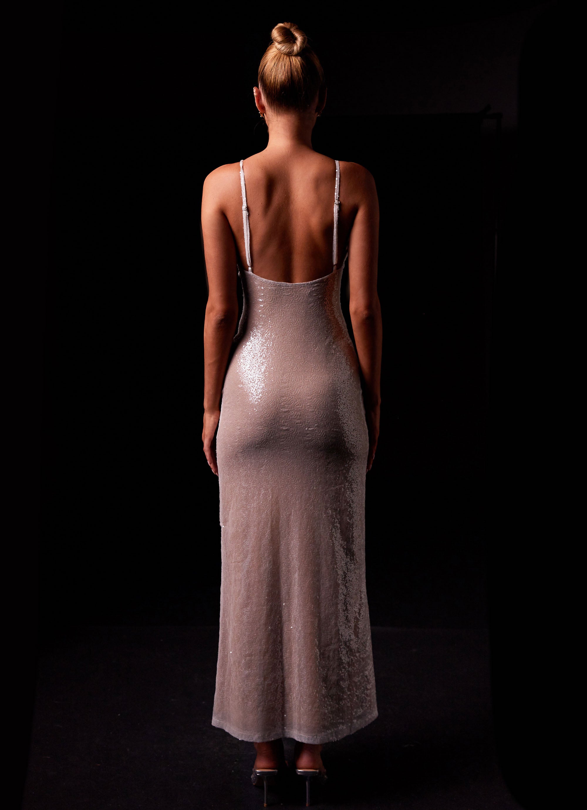 Diva Darling Sequin Maxi Dress - Elegant Glitter Party Gown for Women, Evening Formal Dress with Frost Finish | Perfect for Prom, Cocktail Parties, and Special Occasions