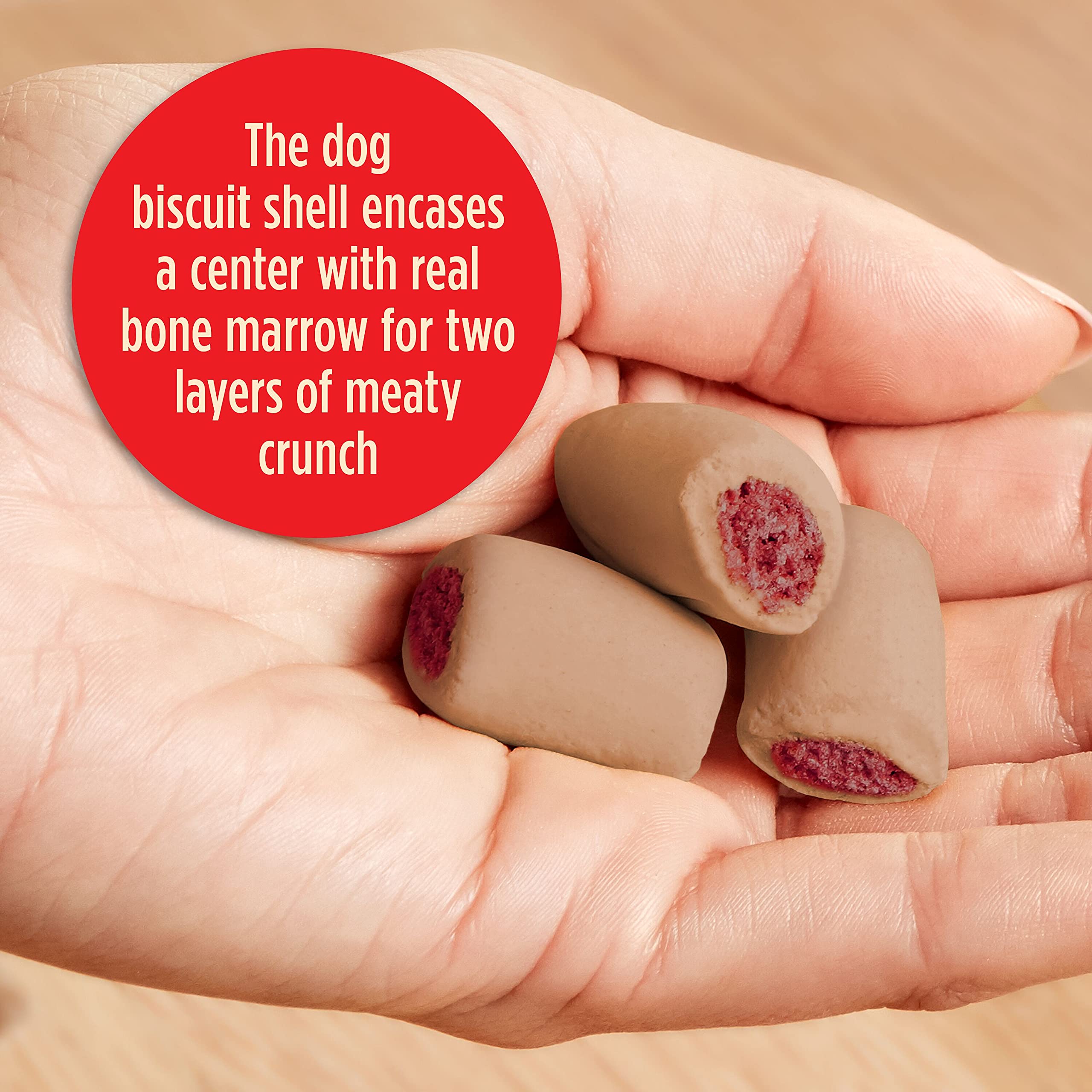 Milk-Bone MaroSnacks Bacon Flavor Small Dog Treats with Bone Marrow - 40oz (2-Pack) - Delicious Training Rewards & Dental Chews for Puppies & Small Breeds