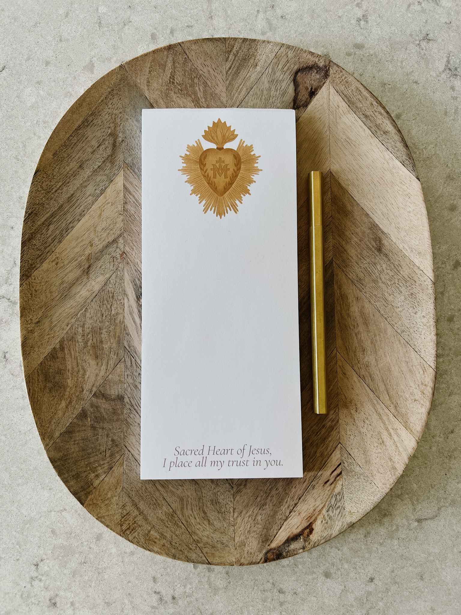 Sacred Heart Notepad - Religious Journal, Prayer Notebook, Catholic Writing Pad for Bible Study, Church Notes & Spiritual Reflection - Perfect for Worship, Devotion & Faith Journaling