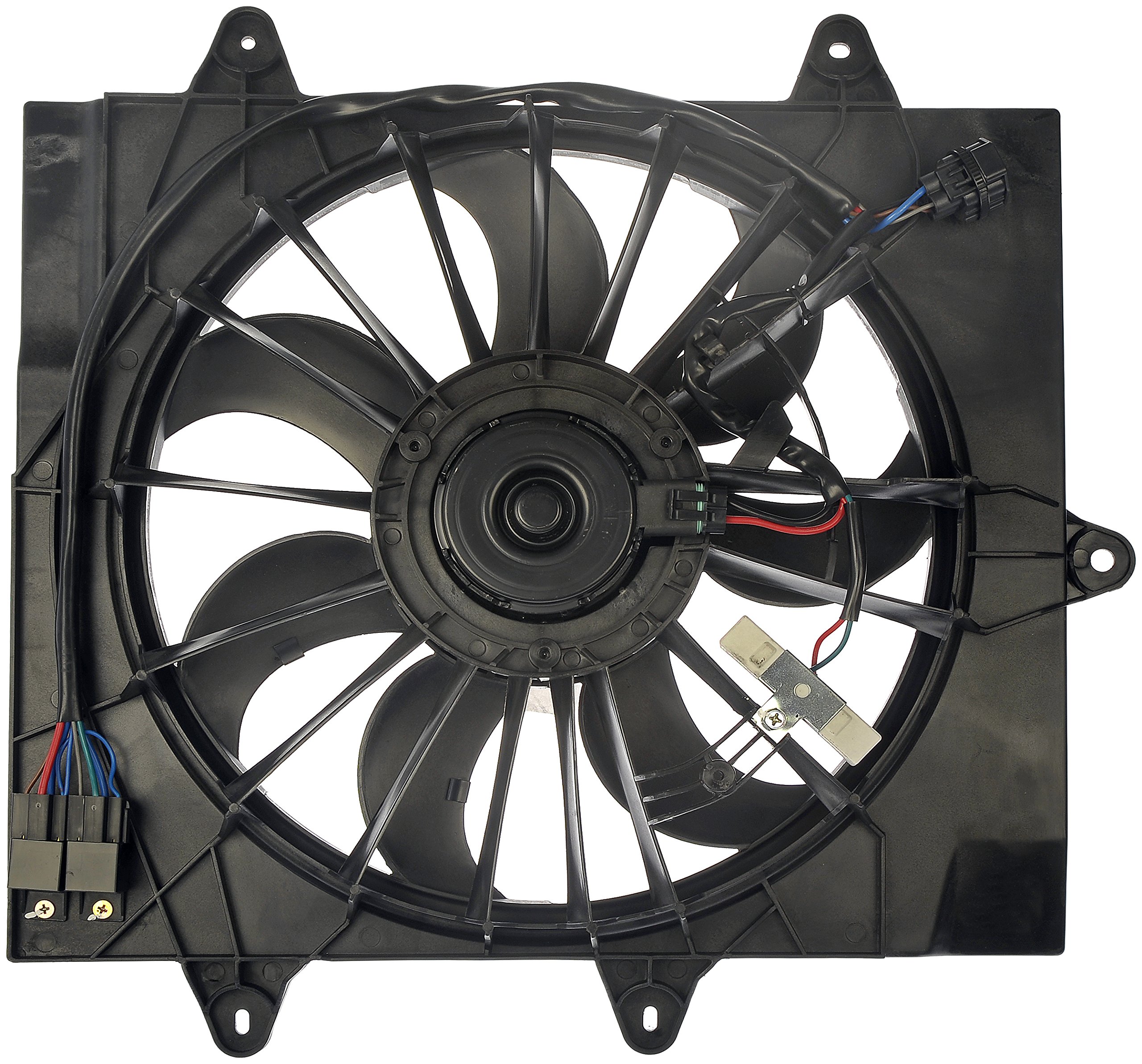 Dorman 621-027 Engine Cooling Fan Assembly Replacement for Chrysler 300, Dodge Charger & Challenger - Perfect for Overheating Prevention & Summer Driving