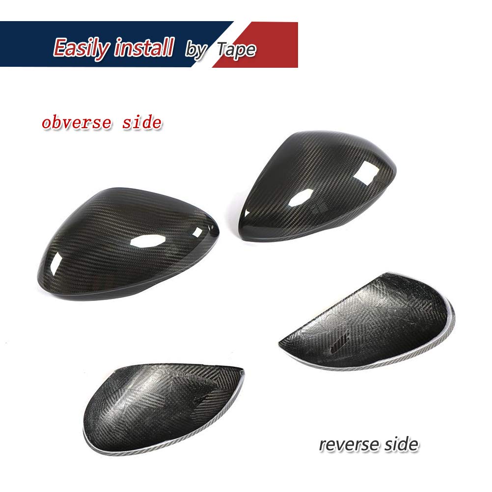 Premium Carbon Fiber Mirror Covers for Alfa Romeo Giulia Sedan (2015-2018) - OEM Style Side Mirror Caps | Enhances Vehicle Appearance & Protection | Perfect for Car Enthusiasts & Custom Upgrades