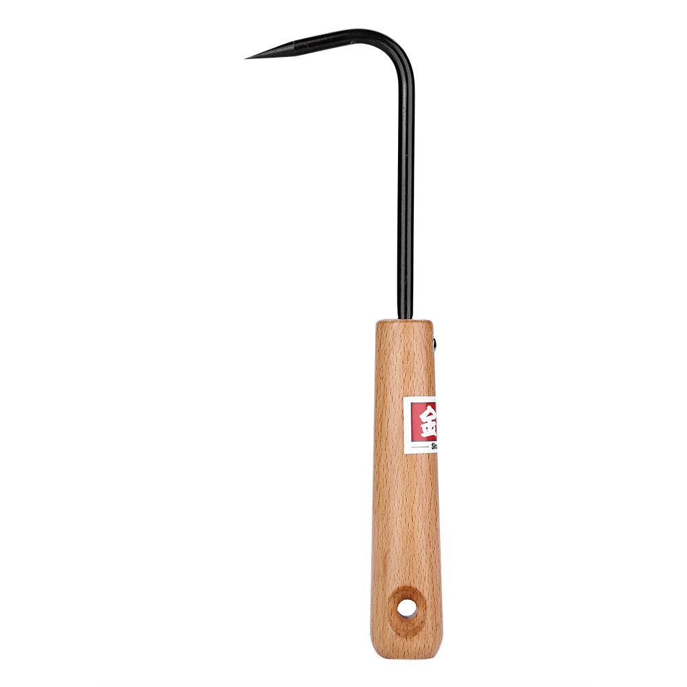 Eastbuy Bonsai Root Hook - Premium Manganese Steel Gardening Tool with Ergonomic Wooden Handle for Pruning and Repotting | Perfect for Bonsai Care, Plant Transplanting, and Garden Maintenance