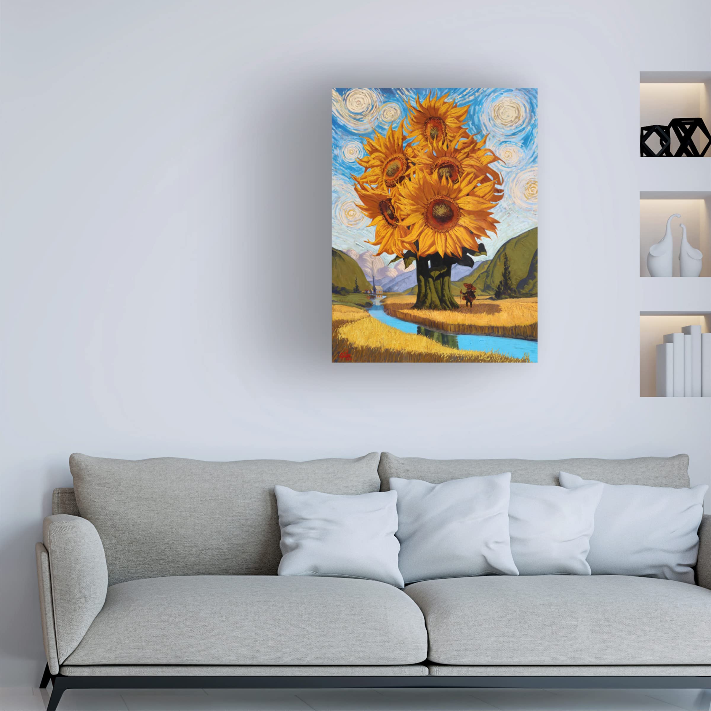 Thomas Fluharty 'In The Valley' Canvas Wall Art Print - Premium Trademark Fine Art for Living Room, Bedroom & Office Decor