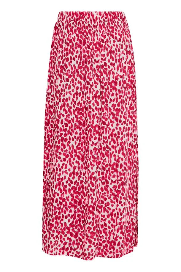 Marrakech Boho Ankle Skirt with Love Potion Dot Print - Flowy Maxi Skirt for Women - Perfect for Beach Vacations, Music Festivals & Summer Outfits