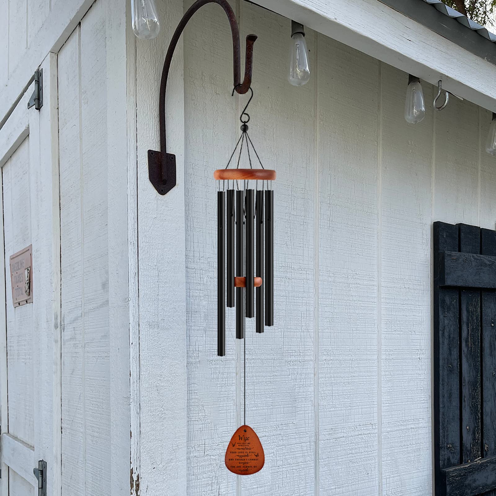 Memorial Wind Chimes for Loss of Wife - Sympathy & Bereavement Gifts for Loved Ones - Handcrafted Memorial Keepsake for Healing & Remembrance - Perfect for Gardens, Patios & Memorial Spaces