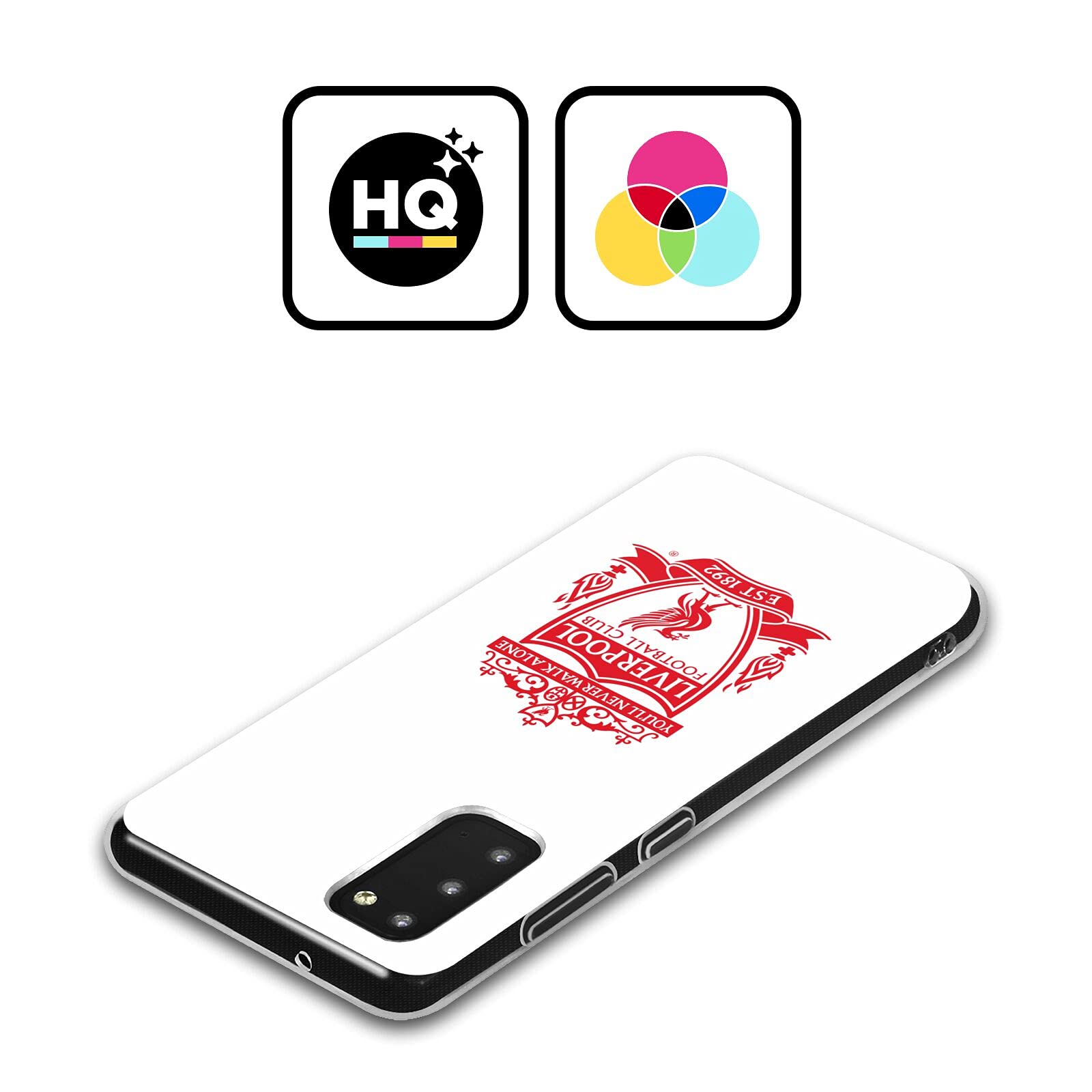 Head Case Designs Officially Licensed Liverpool FC White 2 Crest 1 Soft Gel Phone Case for Samsung Galaxy A12 (2020) - Perfect for Matchdays & Daily Use