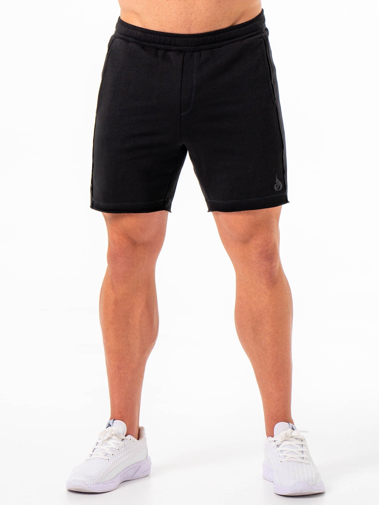 Men's Running Track Shorts - Lightweight Breathable Black Athletic Shorts for Jogging, Gym & Workout