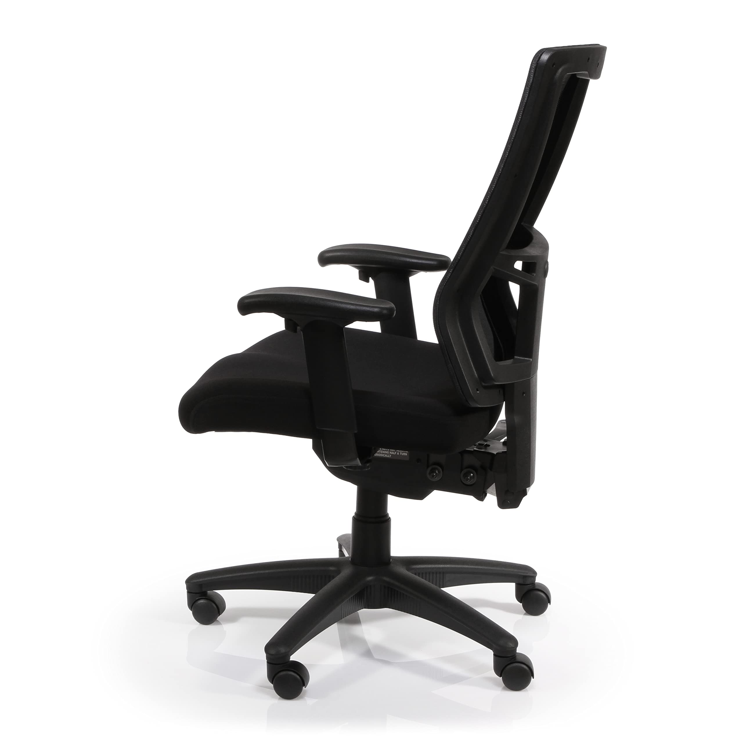 Lorell Ergonomic High-Back Mesh Office Chair with Lumbar Support - Black - Perfect for Home Office, Gaming & Workspace Comfort