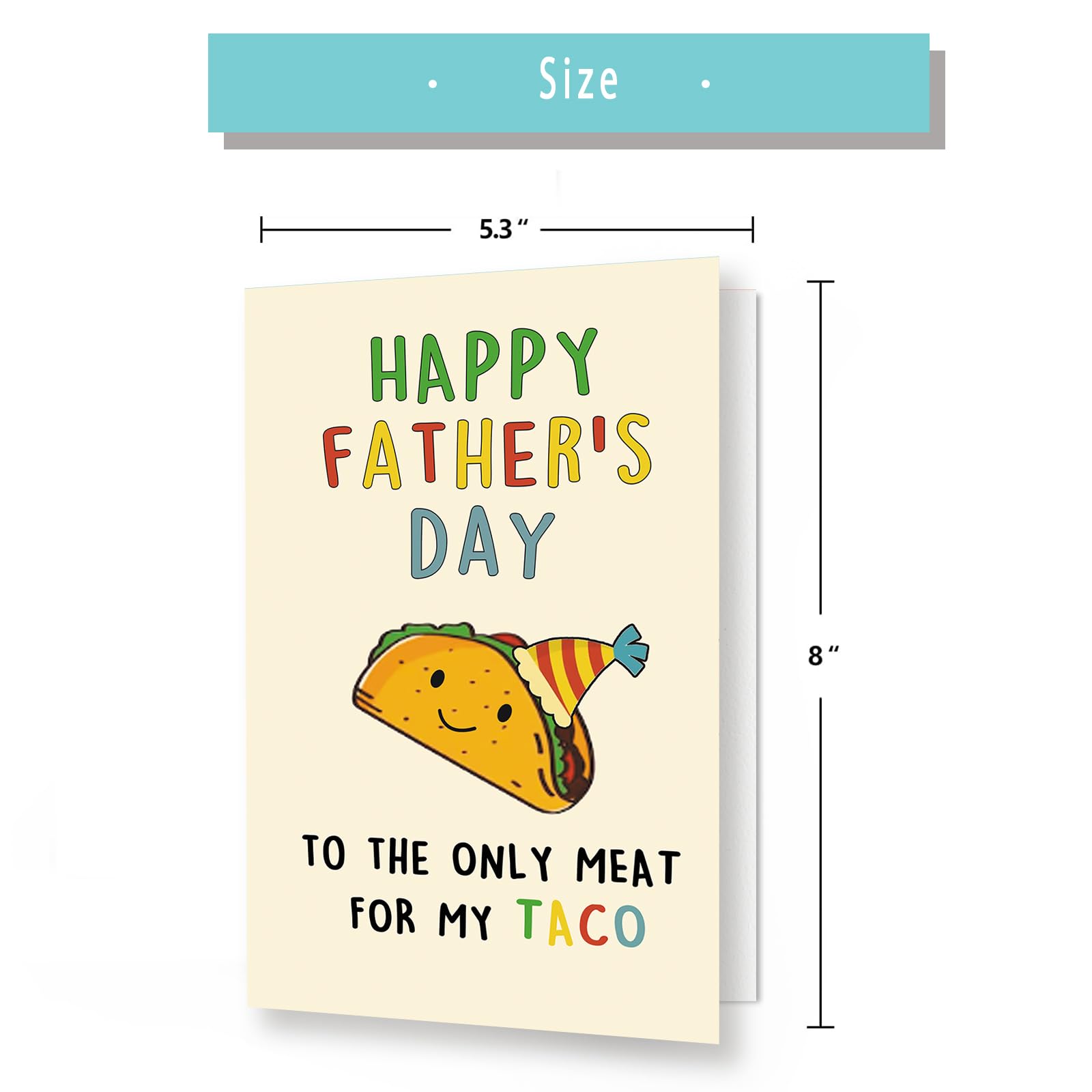 Funny Taco Father's Day Card - Romantic Gift for Dad & Husband - Perfect for BBQ Parties