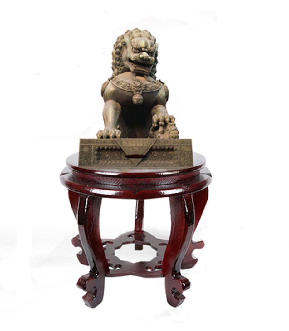 Handcrafted Wooden Fishbowl Display Stand - Tall Planter Vase Holder for Home Decor, Asian Furniture & Décor - Perfect for Living Room, Office, or Garden Plant Display