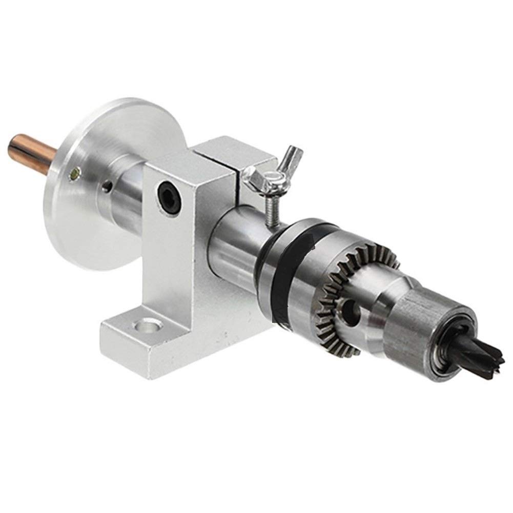 1Pc Live Lathe Center Head with Chuck Accessories - Compatible with Mini Lathe Machines & Woodworking Tools | Precision Turning for Wood, Metal & DIY Projects | DANZIHAO