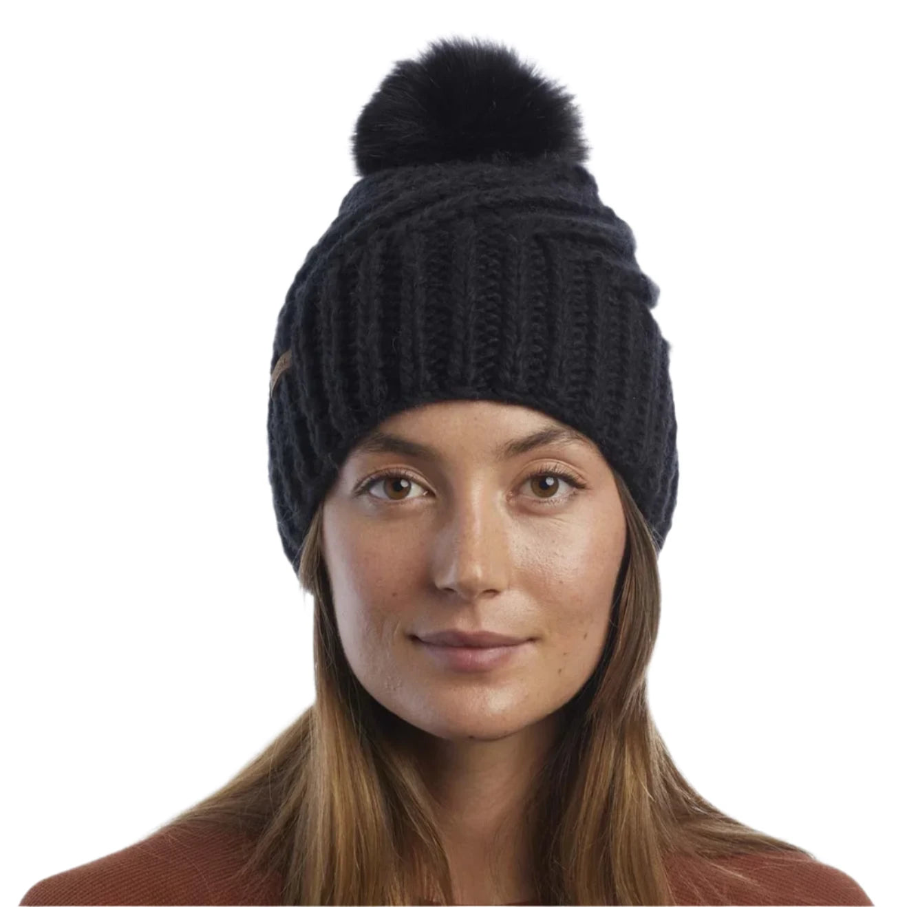 Coal Women's Maizy Tall Pom Beanie - Winter Knit Hat with Faux Fur Pom for Women & Girls - Perfect for Snowboarding, Skiing & Cold Weather Fashion