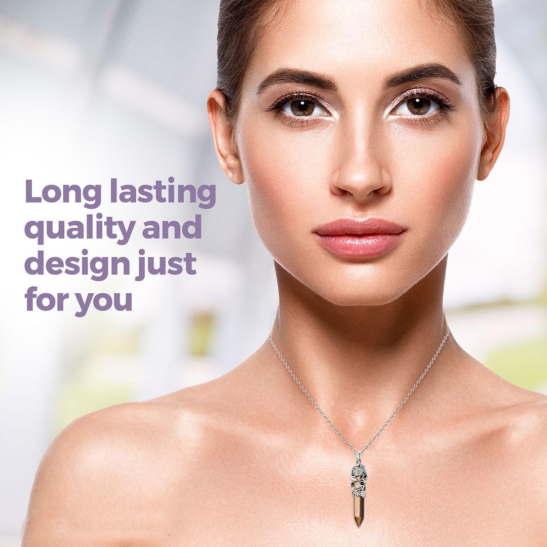 Shop LC Real Natural Healing Crystal Necklaces for Women – 24