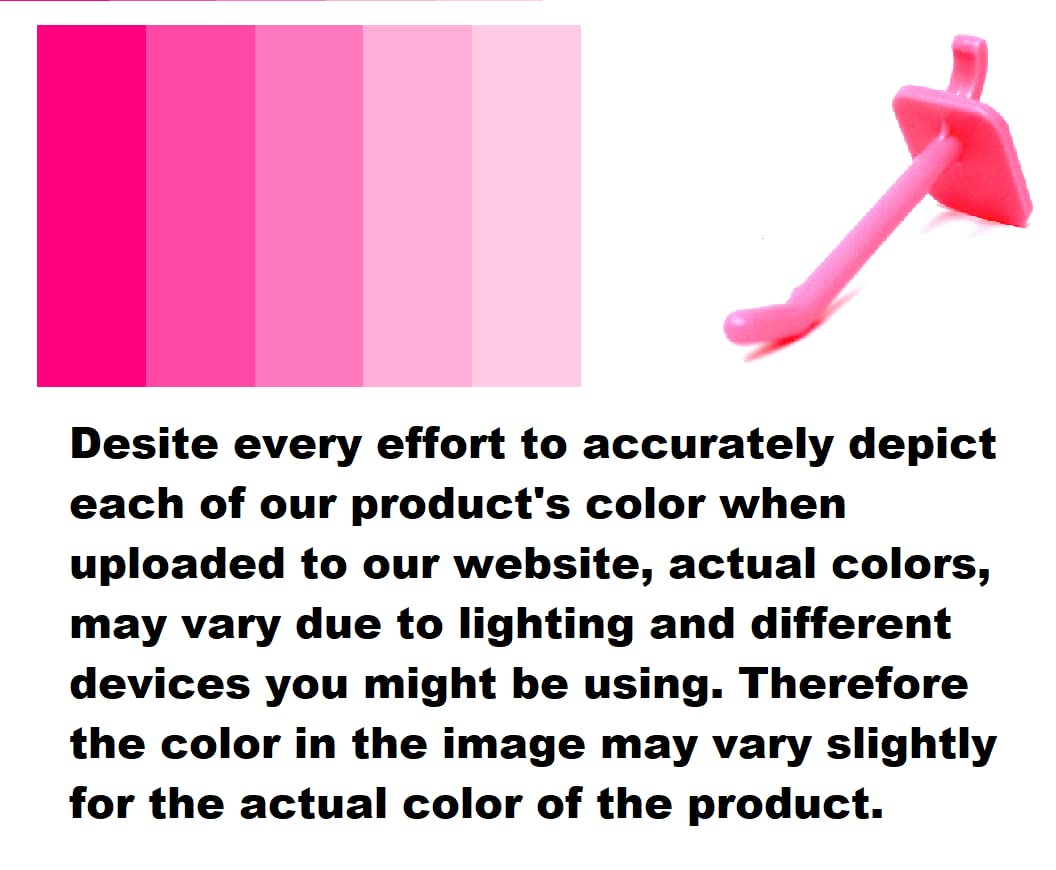 JSP Manufacturing Pink Plastic Pegboard Hooks - 2