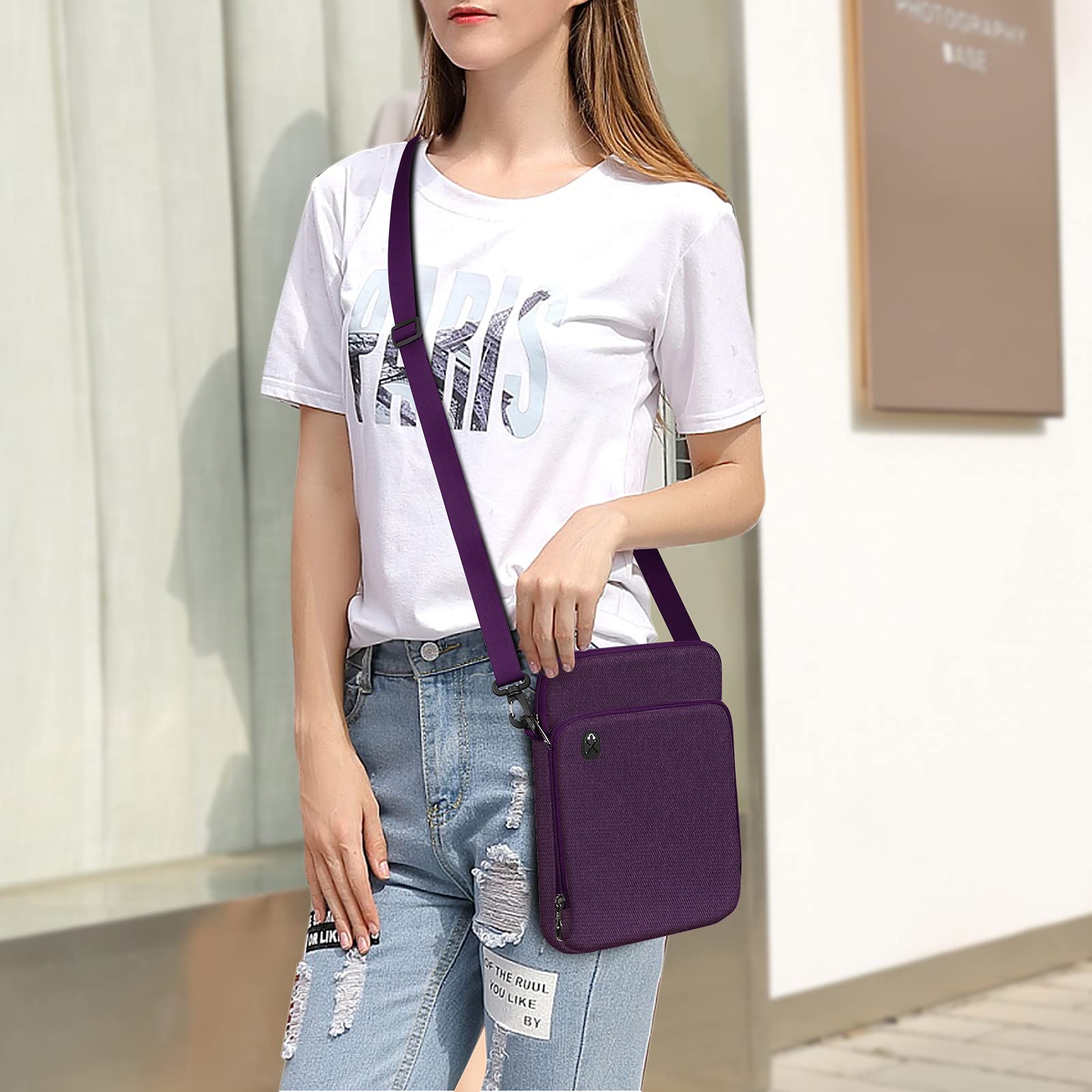 FINPAC 11 Inch Tablet Sleeve Case - Protective Briefcase Shoulder Bag for 11