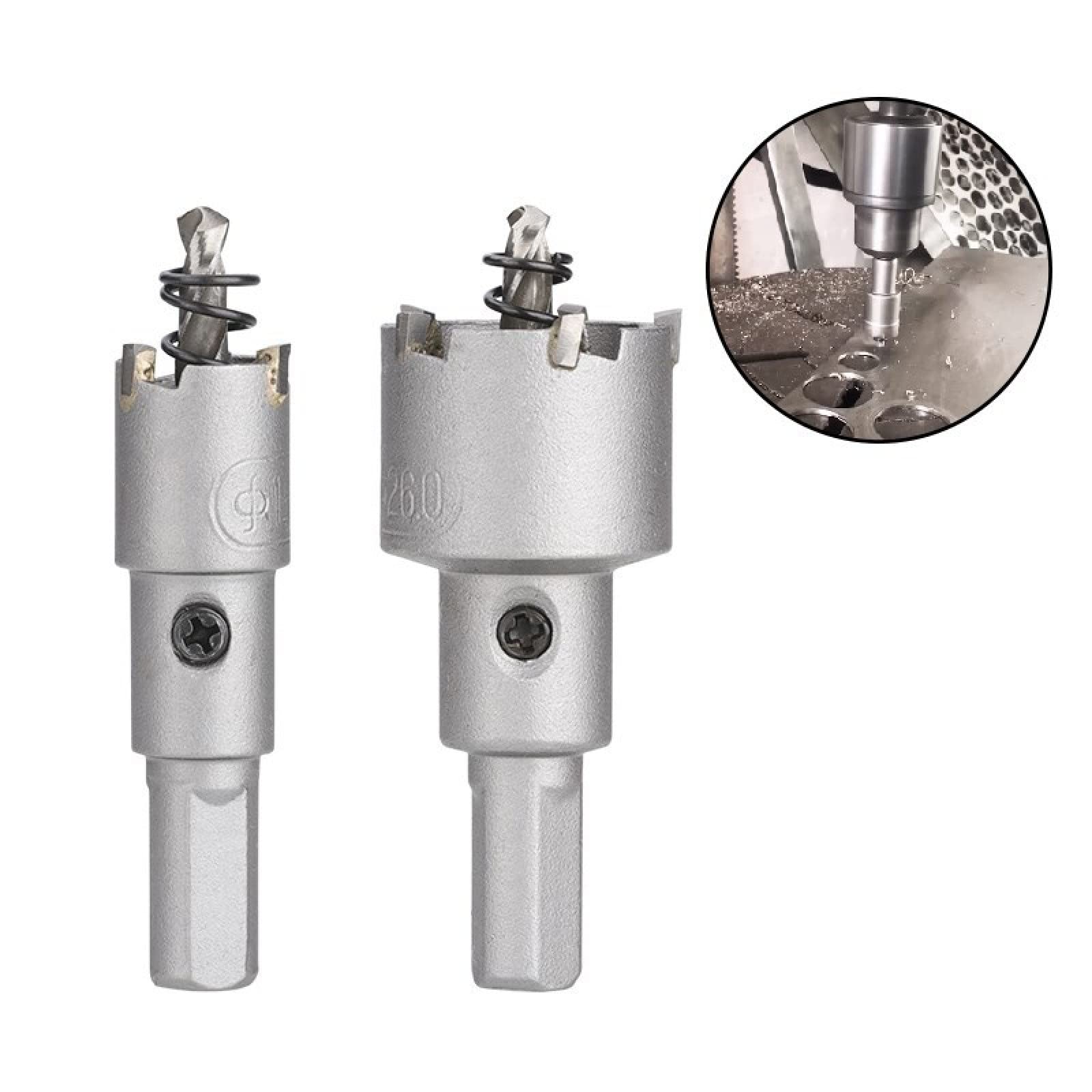 Premium TCT Hole Saw - Tungsten Carbide Drill Bit for Stainless Steel, Iron & Metal Cutting - 16mm Diameter - Perfect for HVAC, Plumbing & Metal Fabrication Projects