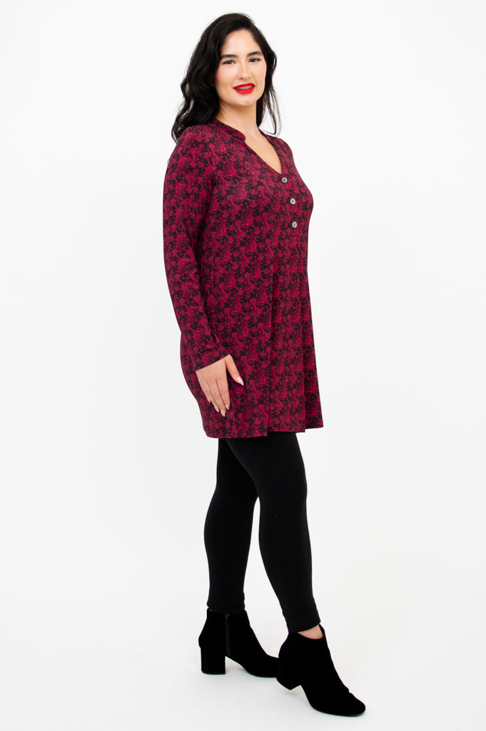 Edwina Long Sleeve Tunic Top - Soft Bamboo Fabric, Bazar Collection - Perfect for Casual Wear, Office & Boho Style Outfits