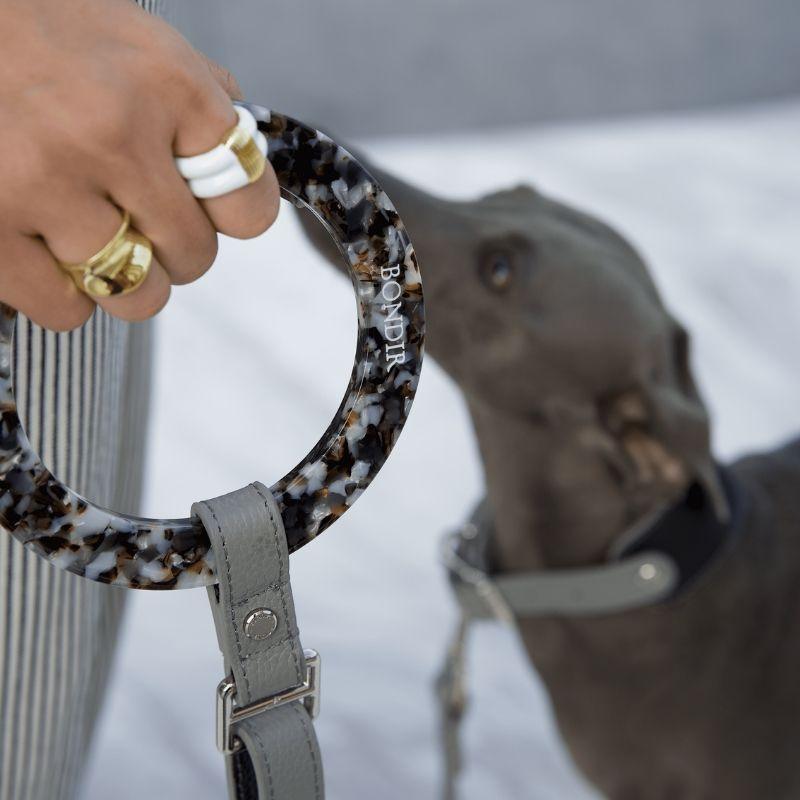 Premium Indigo Blue Leather Dog Leash - Strong & Durable for Medium to Large Dogs - Perfect for Walking, Training & Outdoor Adventures